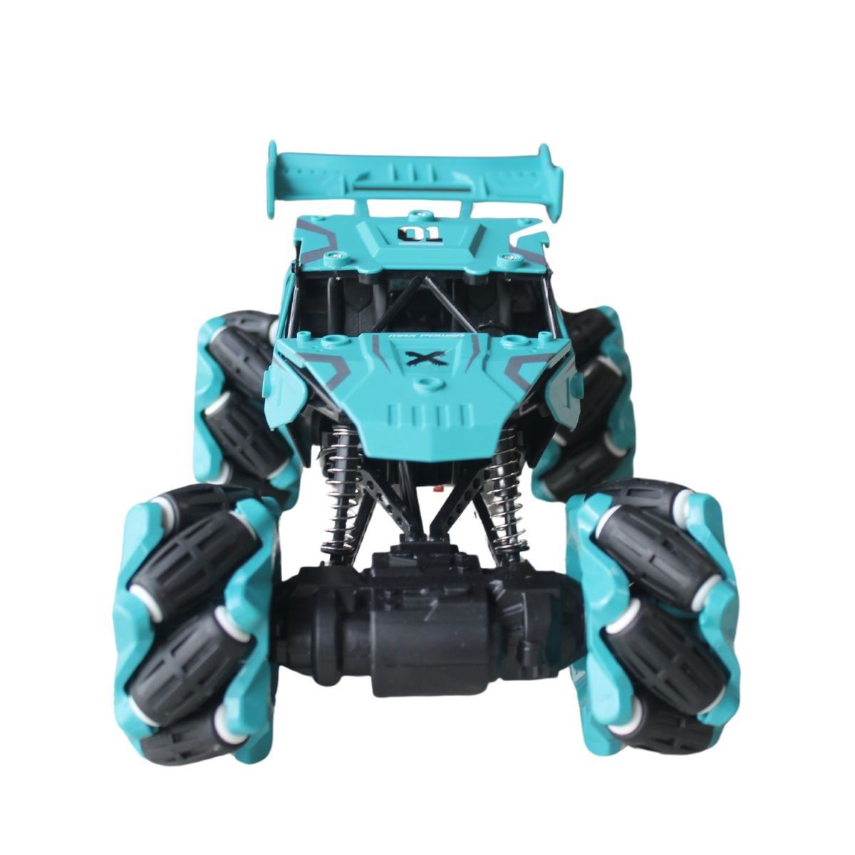 GENERICO - Carro Todo Terreno Control Remoto 4x4 Giro 360 Lateral Azul.-