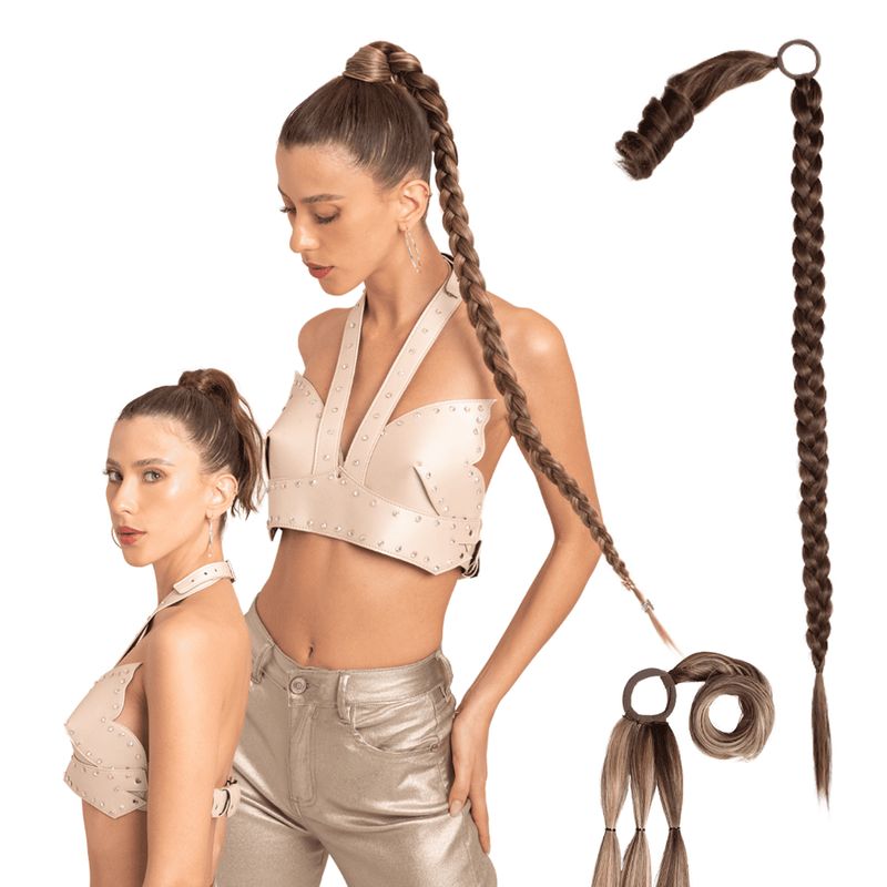 MY DOLL HAIR - Ponytail Trenza Braid It XL 34 pulgadas - Mix Toffe