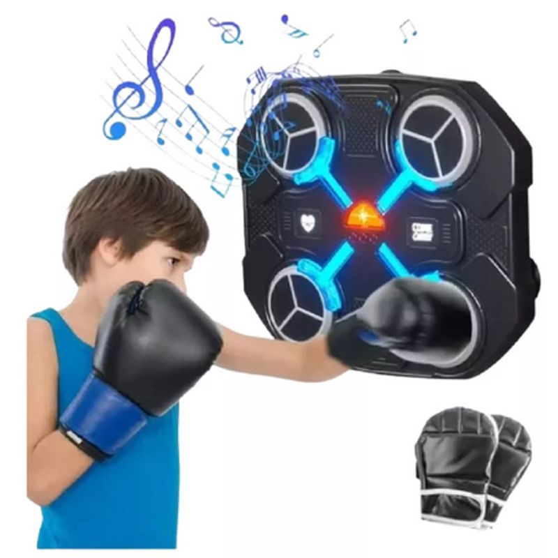 GENERICO - Máquina De Boxeo Musical Con Guantes De Boxeo Para Niños Caja Roja