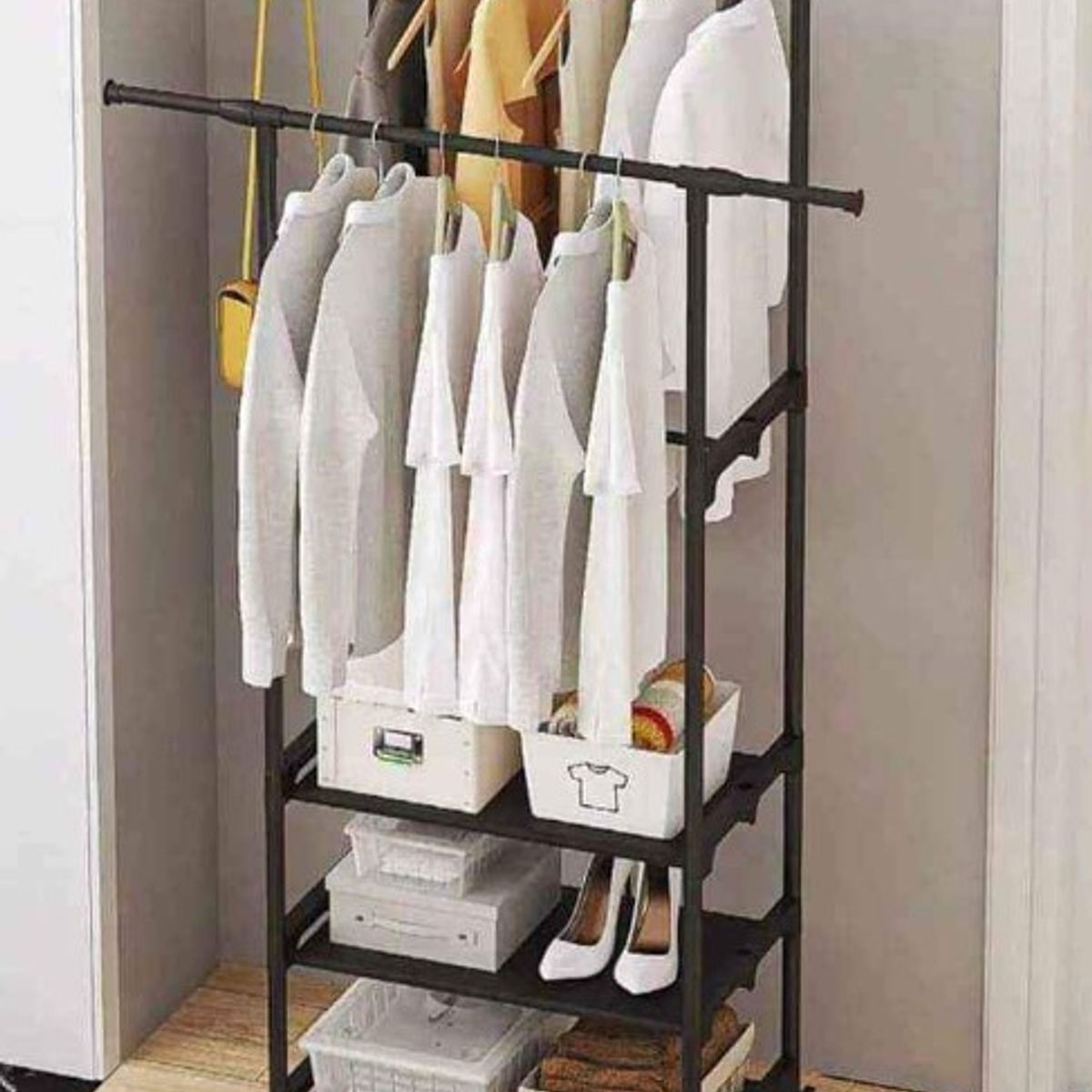 GENERICO - Rack Organizador Multifuncional con Ruedas y Estantes