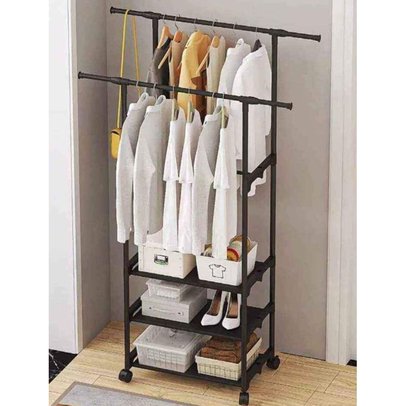 GENERICO - Rack Organizador Multifuncional con Ruedas y Estantes