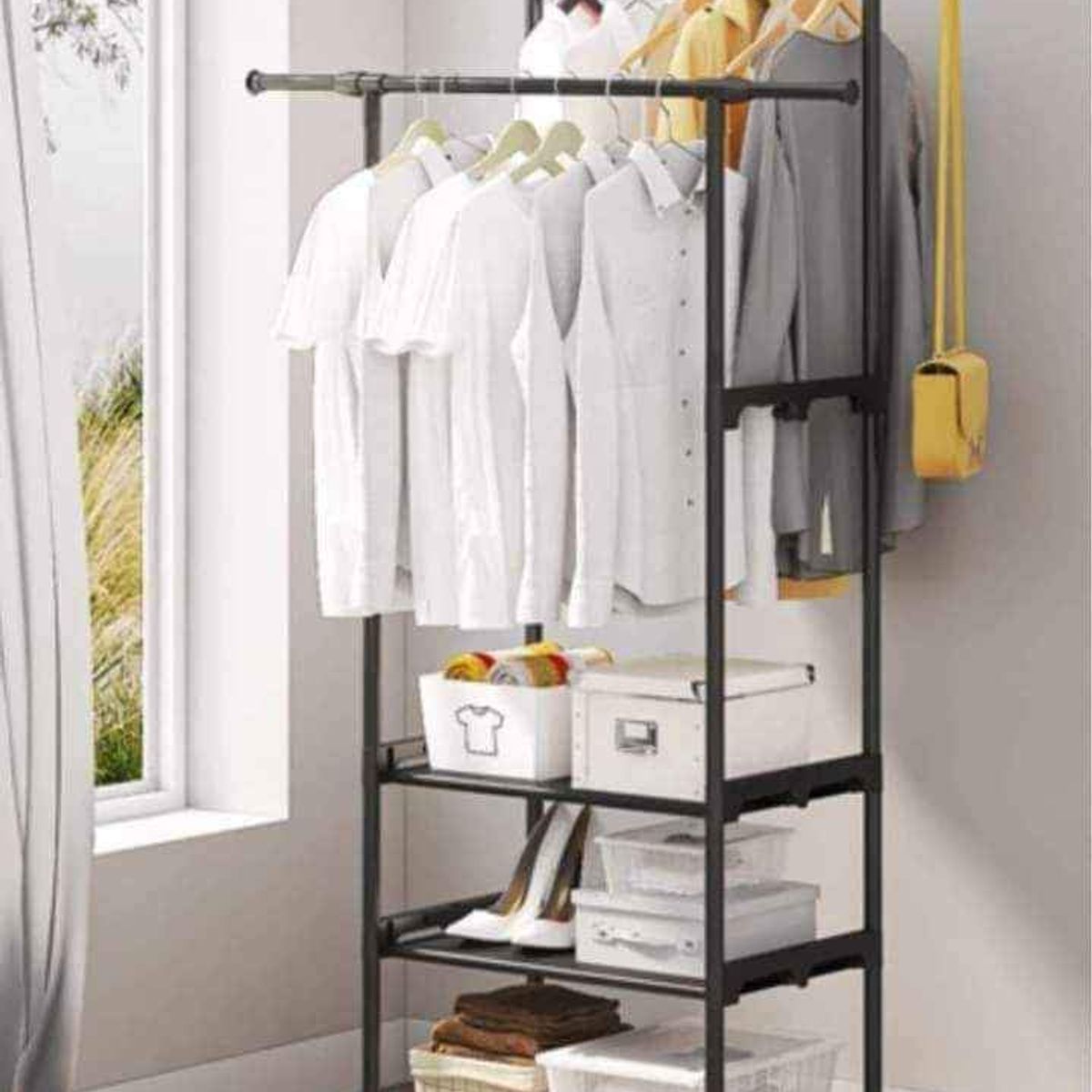 GENERICO - Rack Organizador Multifuncional con Ruedas y Estantes