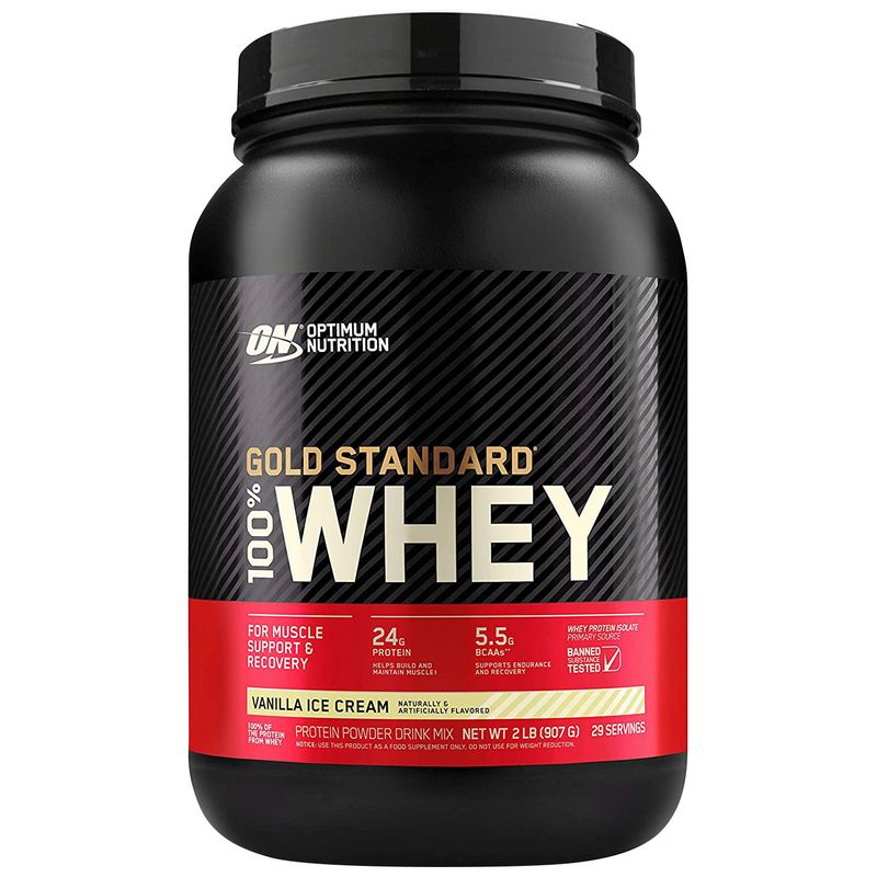 OPTIMUM NUTRITION - Whey Gold Standard 2 Libras Vainilla - Optimum Nutrition