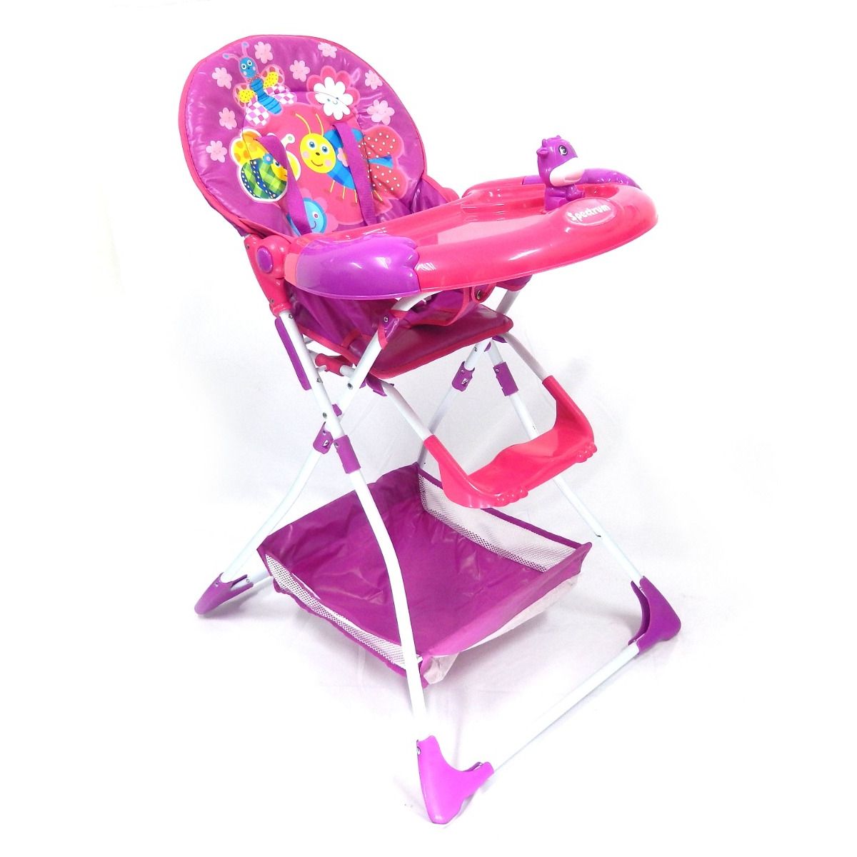 GENERICO - Silla Comedor Bebe Niño Plegable Infantil Ref Celeste Fucsia