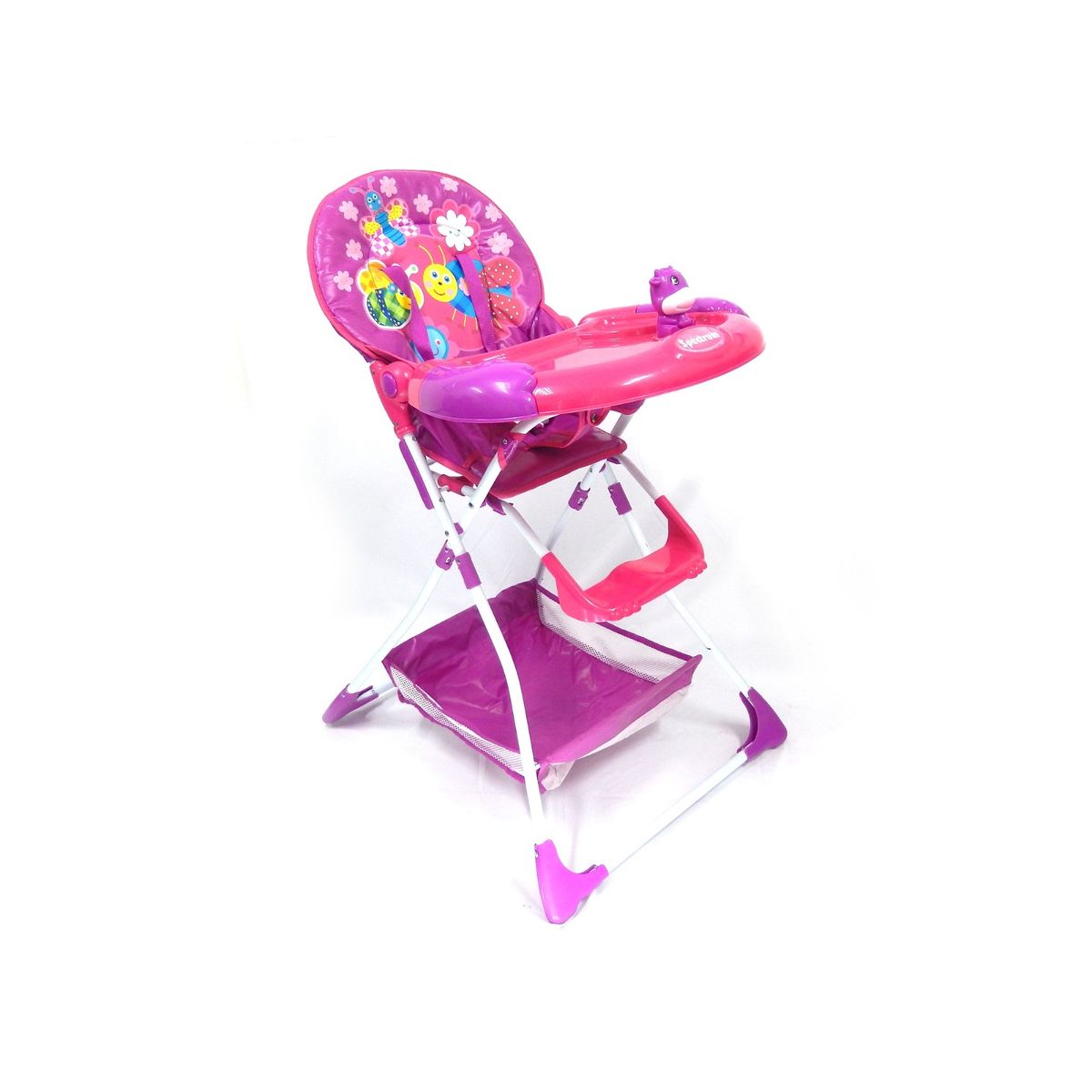 GENERICO - Silla Comedor Bebe Niño Plegable Infantil Ref Celeste Fucsia