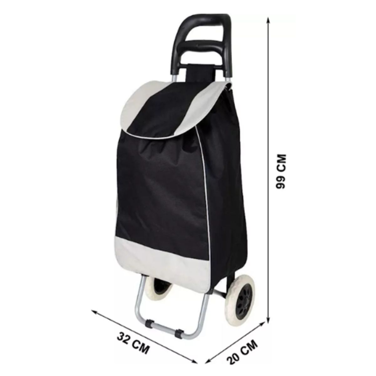 AFM - Carro De Mercado Reforzado Plegable Metálico Llantas En Goma