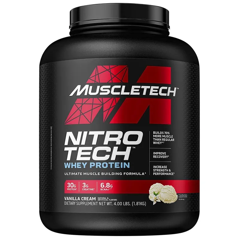 MUSCLETECH - NitroTech Whey Protein 4 Libras  Vainilla - Muscletech