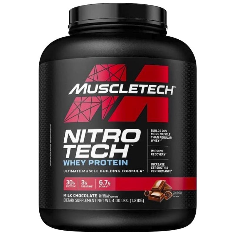 MUSCLETECH - NitroTech Whey Protein 4 Libras Chocolate - Muscletech