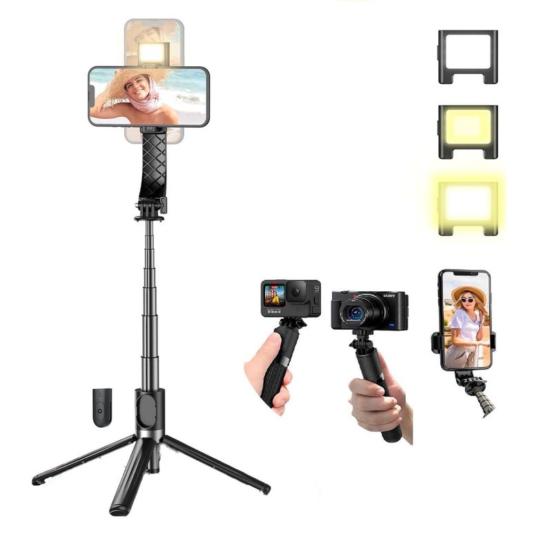 GEF - Palo Selfie Tripode Control Bluetooth Aluminio iPhone Gopro