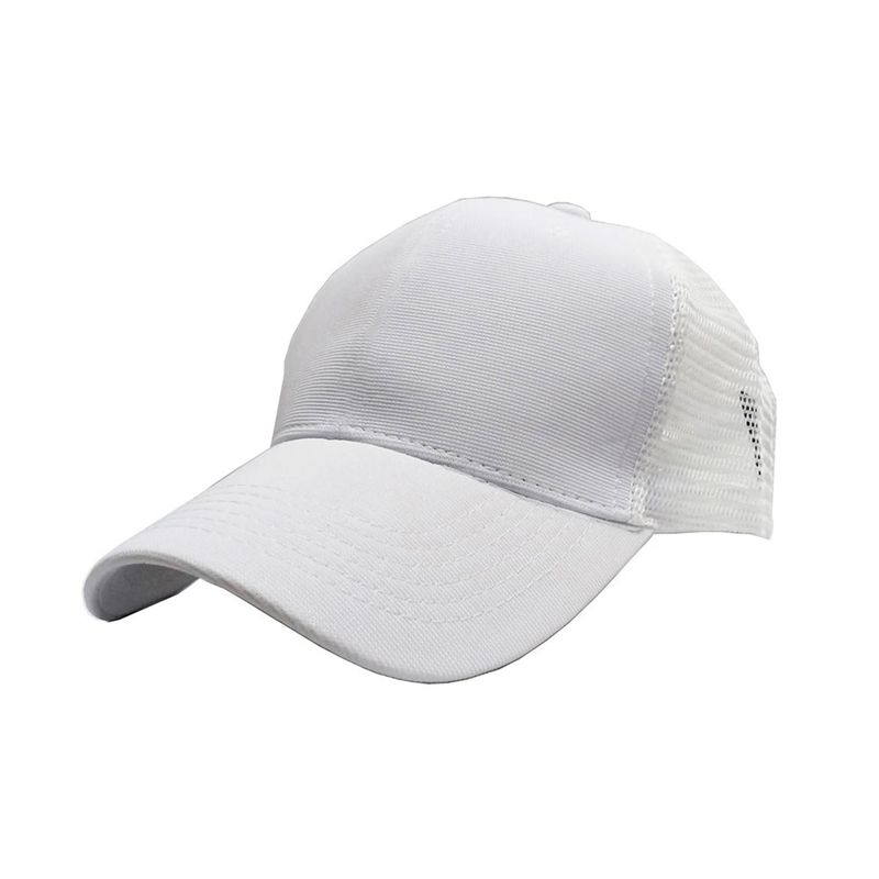 VELBROS - Gorra Deportiva Malla Camionero Beisbol Cachucha Trucker Cap - Blanco