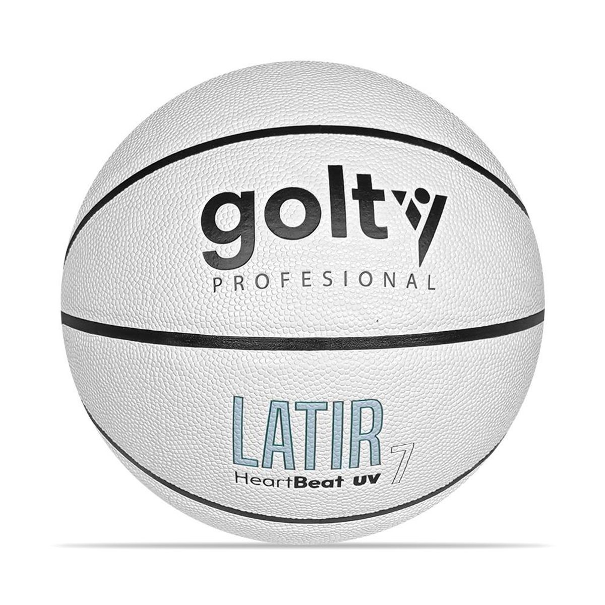 GOLTY - Balon Golty De Baloncesto Profesional Latir No.7-Blanco