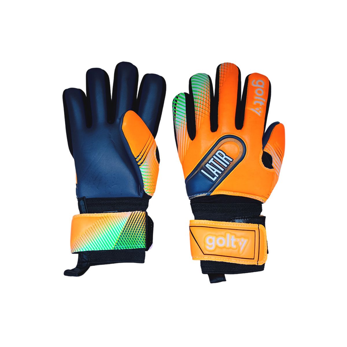GOLTY - Guantes Competencia Golty Latir-NaranjaAzul
