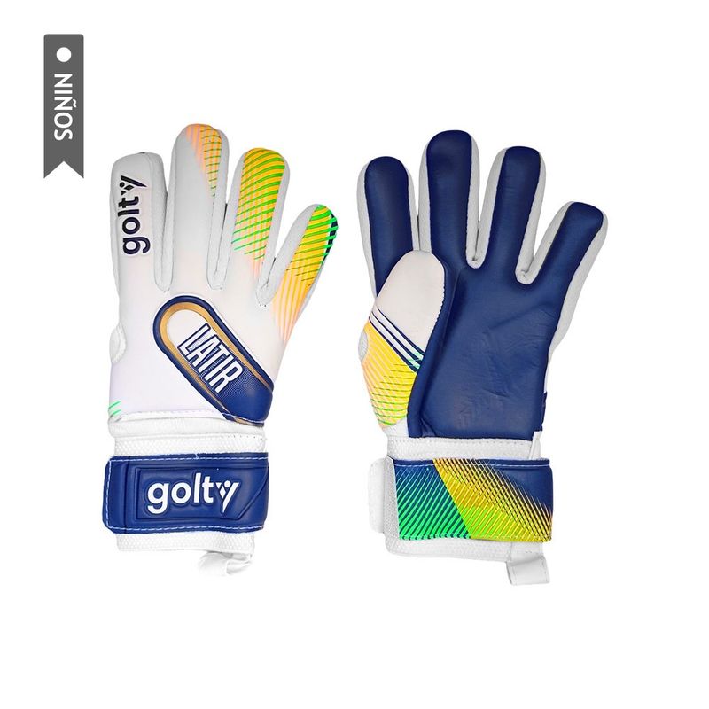 GOLTY - Guantes Competencia Golty Latir Niño-BlancoAzul