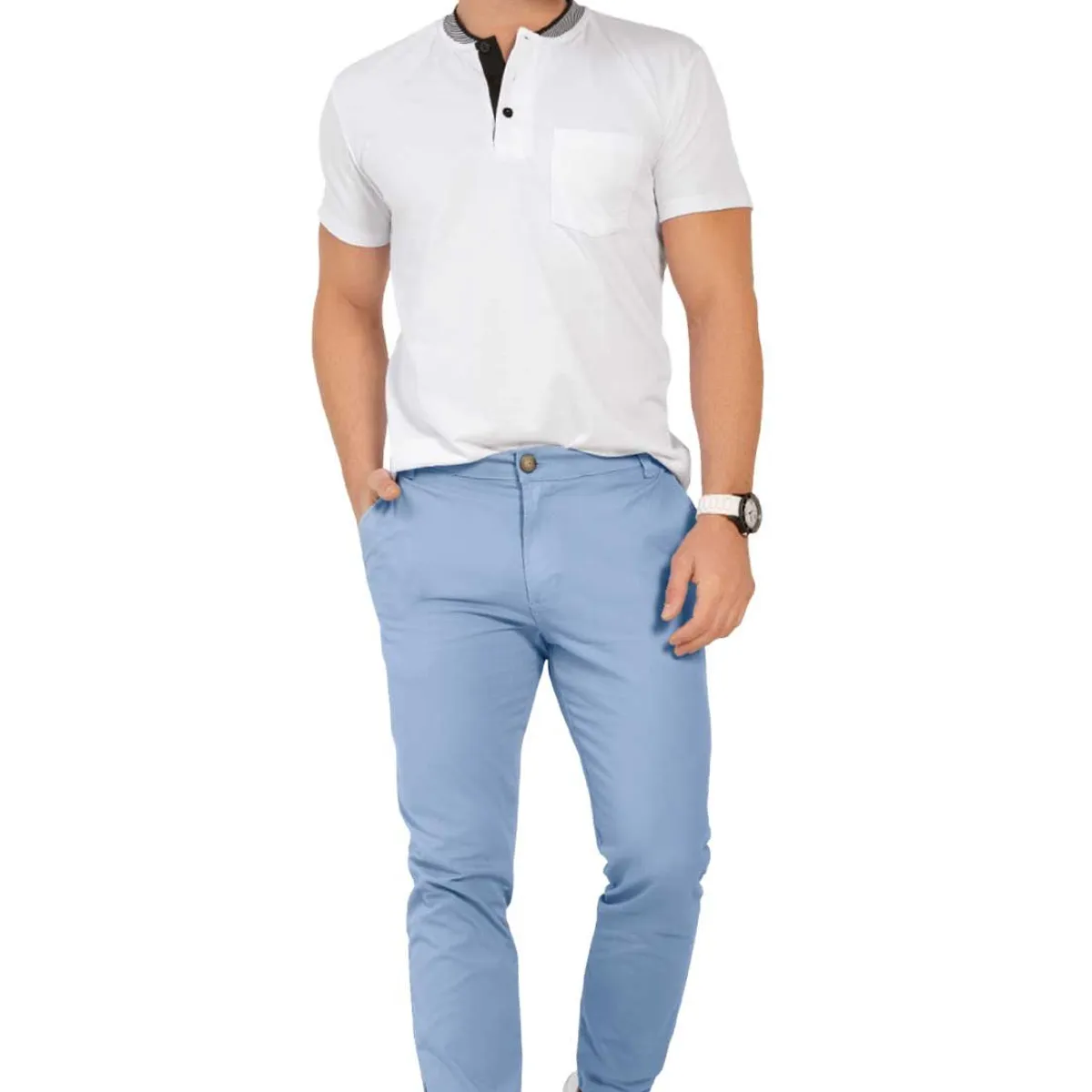 MARKETING PERSONAL - Pantalón Hombre Azul Mp 92823