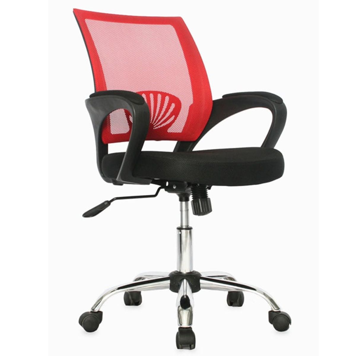 GENERICO - Silla Oficina Tripoli Ergonomica Roja Soporte Lumbar - Mobili shop