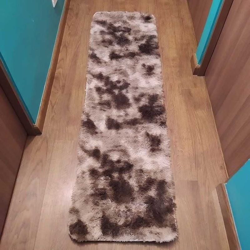 MITAPETE COM - Tapete Alfombra Camino Peludo Antideslizante 50 X 180cms Café