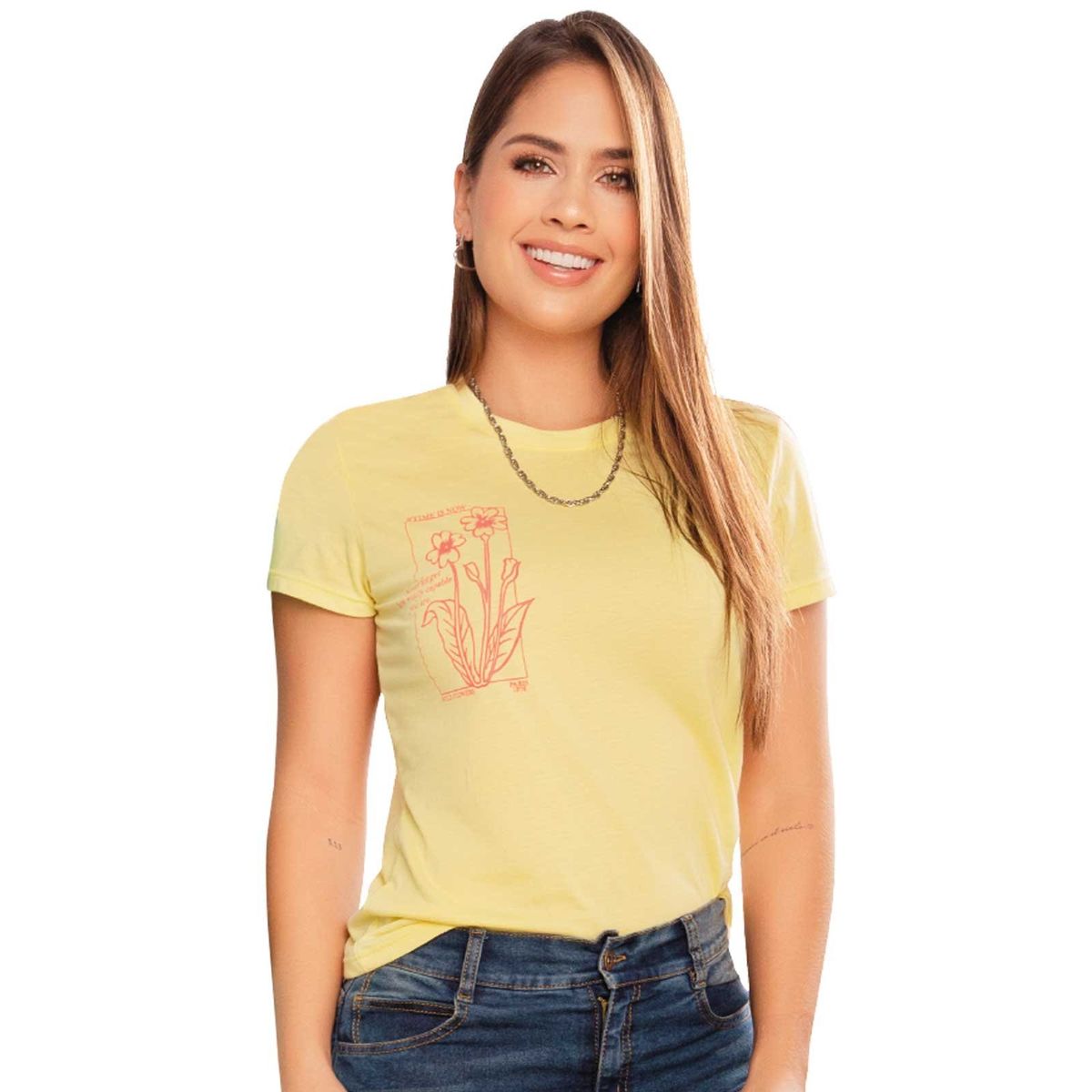 ATYPICAL - Camiseta Mujer Amarillo Atypical 16743