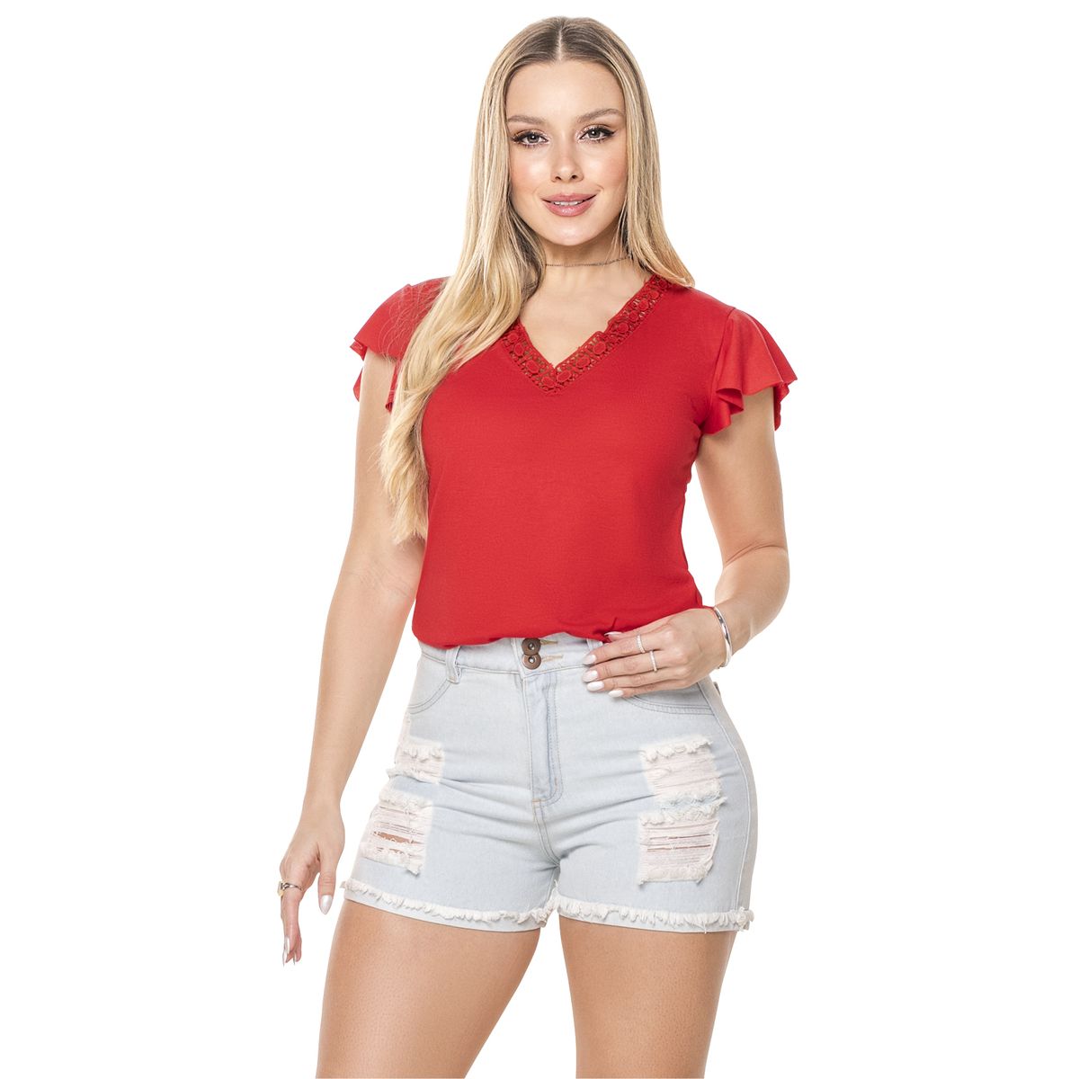MARKETING PERSONAL - Camiseta Mujer Rojo Mp 91709
