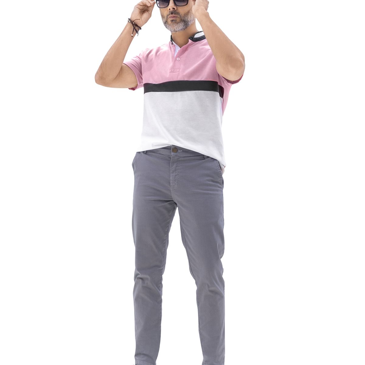 MARKETING PERSONAL - Polo Hombre Rosado Mp 92822