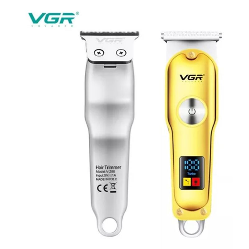 GENERICO - Máquina Patillera Barbera Trimmer Vgr-290 Profesional Led