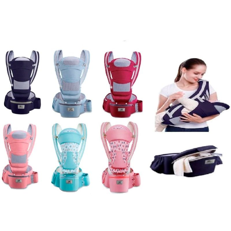HUANGER - Cargador Canguro Ergonomico Asiento Y Maletica Para Bebe