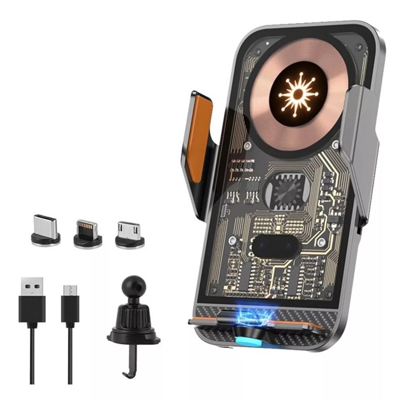 GENERICO - Cargador Inalámbrico Para Carro 15w Usb-c