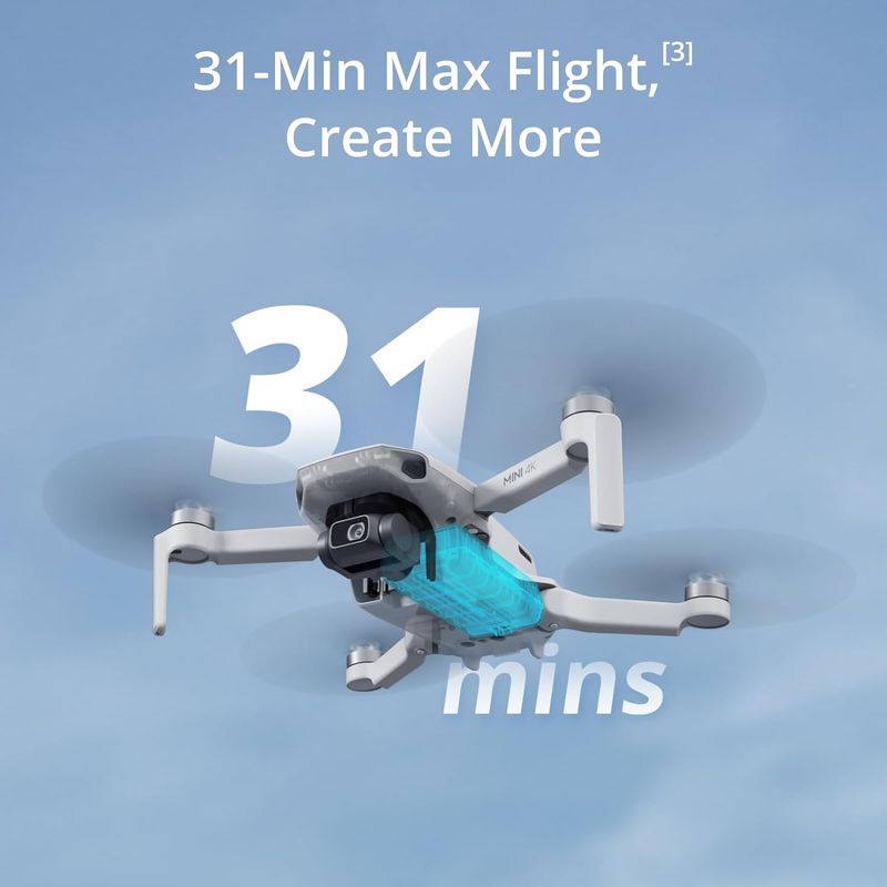 DJI - DJI Mini 4K Drone con cámara 4K UHD