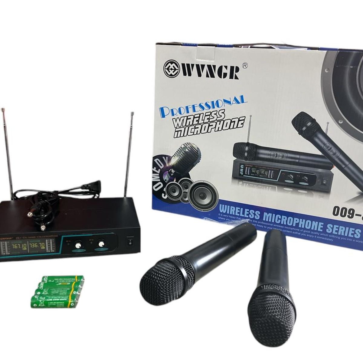 PRO DJ - SISTEMA INALÁMBRICO CON 2 MICRÓFONOS DE MANO