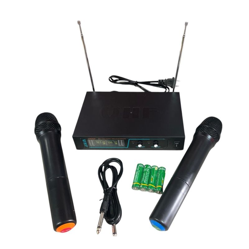 DJI - Microfono Inalambrico Doble De Mano Pro Dj X 2 Unidades Promocion