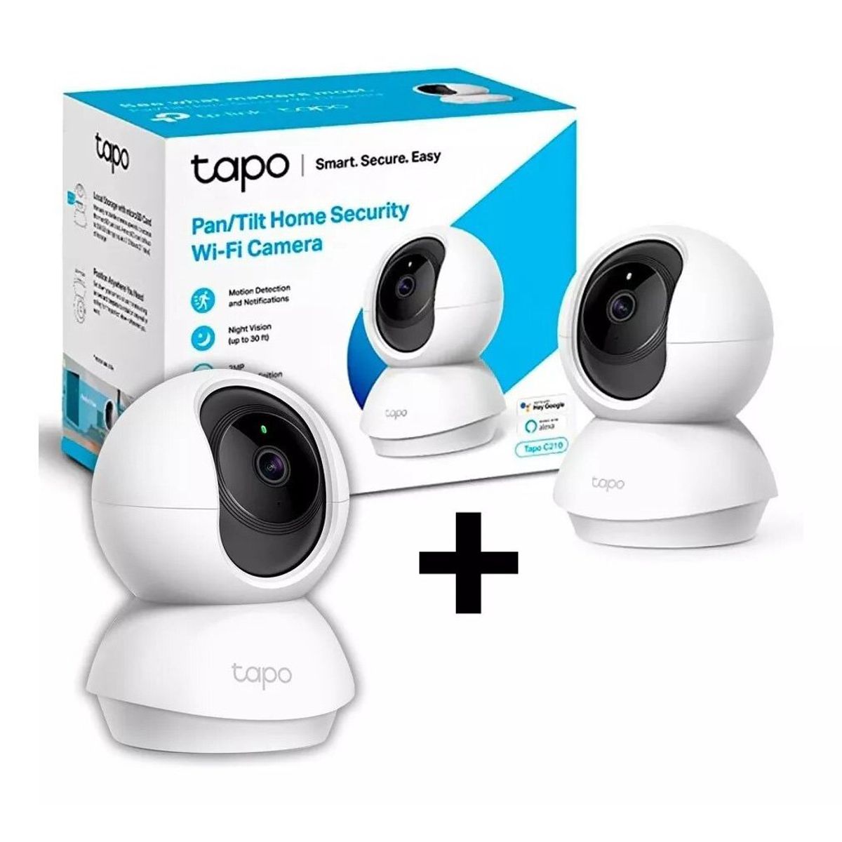 TP LINK - Camara Tp-Link Tapo C210 2K Wifi 3MP Robotica Seguridad X2 Unidades