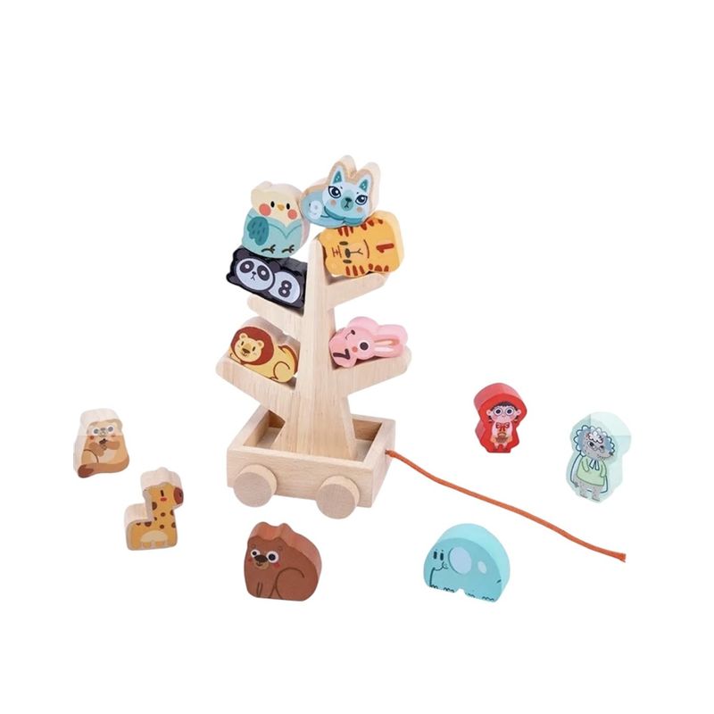 GENERICO - Juego de Equilibrio Apilamiento de madera small Tree Jenga