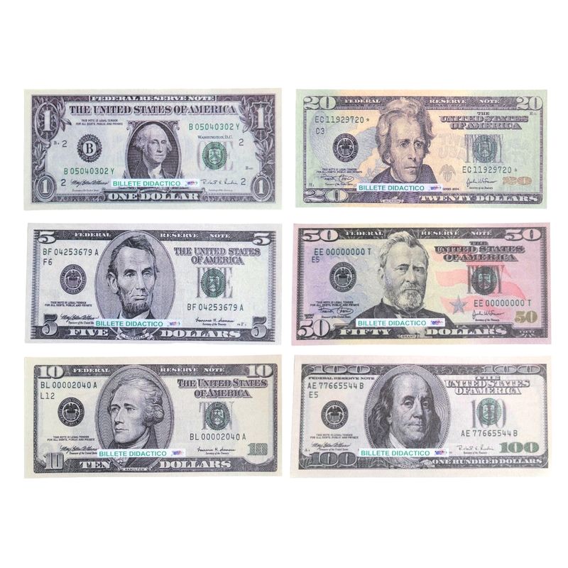 GENERICO - Billetes Didácticos Dólar Surtidos