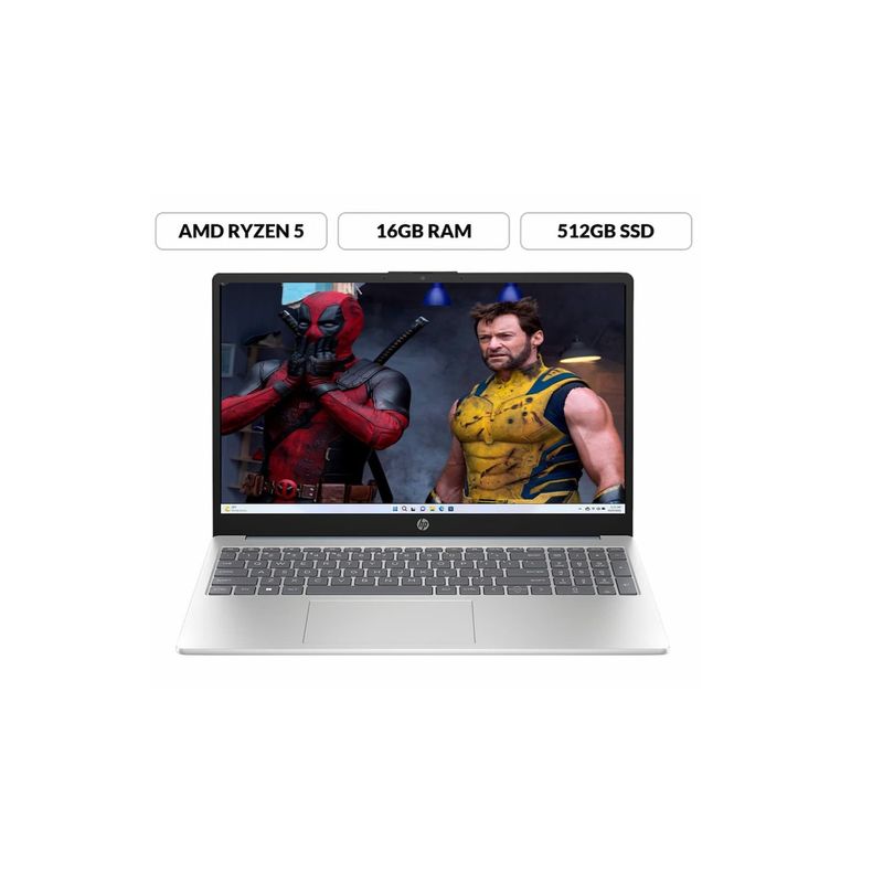 HP - Portátil HP AMD Ryzen 5 7520U 16GB RAM LPDDR5  512GB SSD 14" HP 14-EM0009