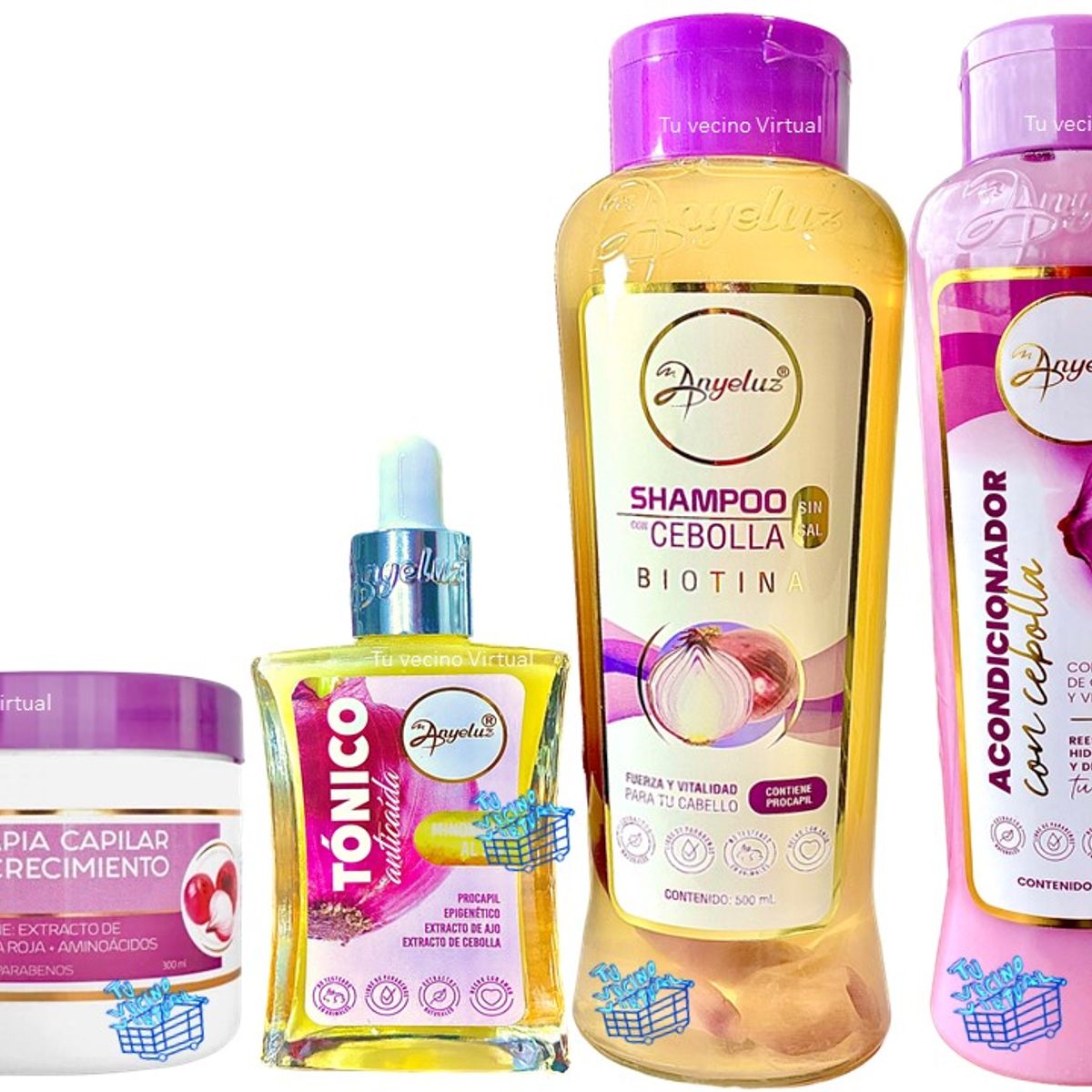ANYELUZ - Anyeluz Kit Cebolla Capilar X4