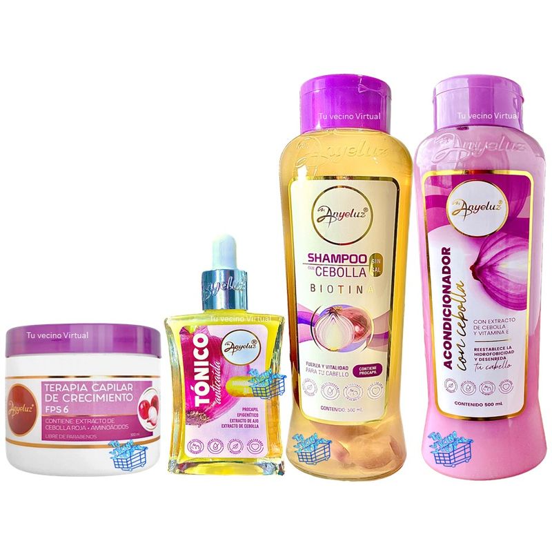 ANYELUZ - Anyeluz Kit Cebolla Capilar X4