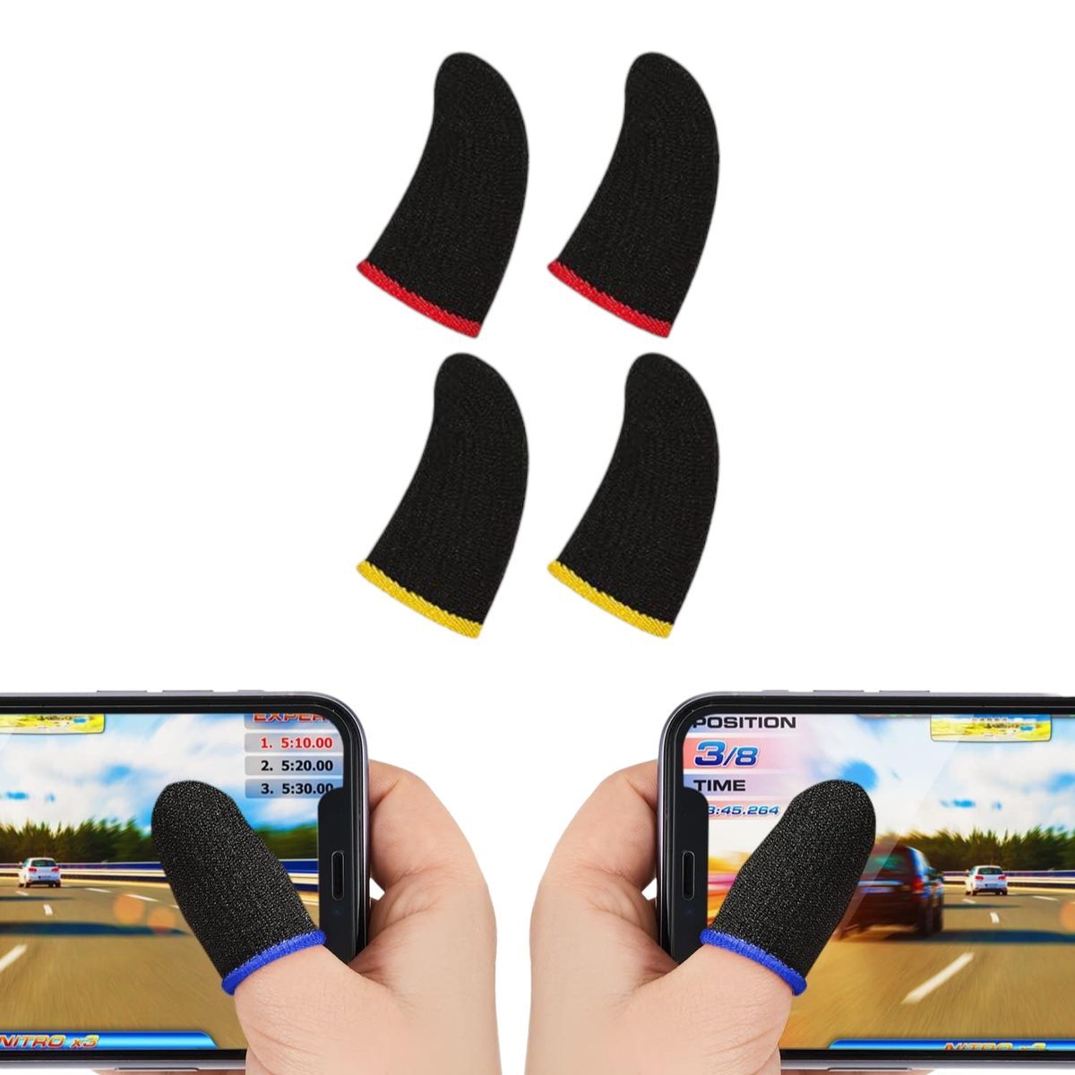 GENERICO - Guantes Fundas Cubierta Para Dedos Dedales Gaming