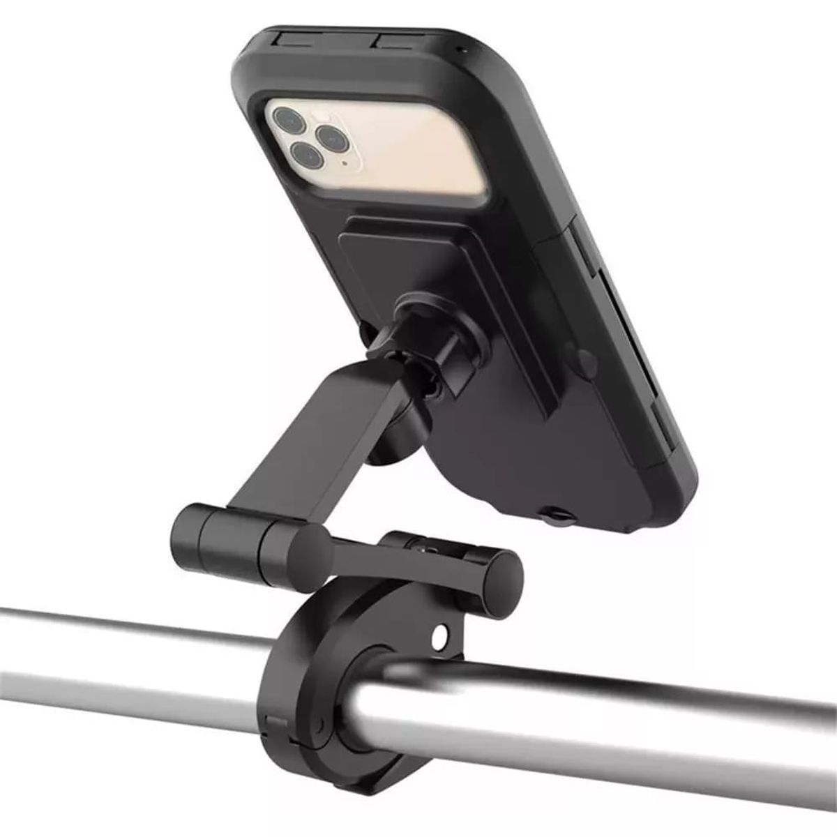 GENERICO - Soporte Porta Celular Motobici Impermeable Estuche 360°