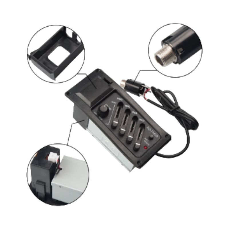 GENERICO - Preamplificador Ecualizador Microfono Guitarra Eq-745r