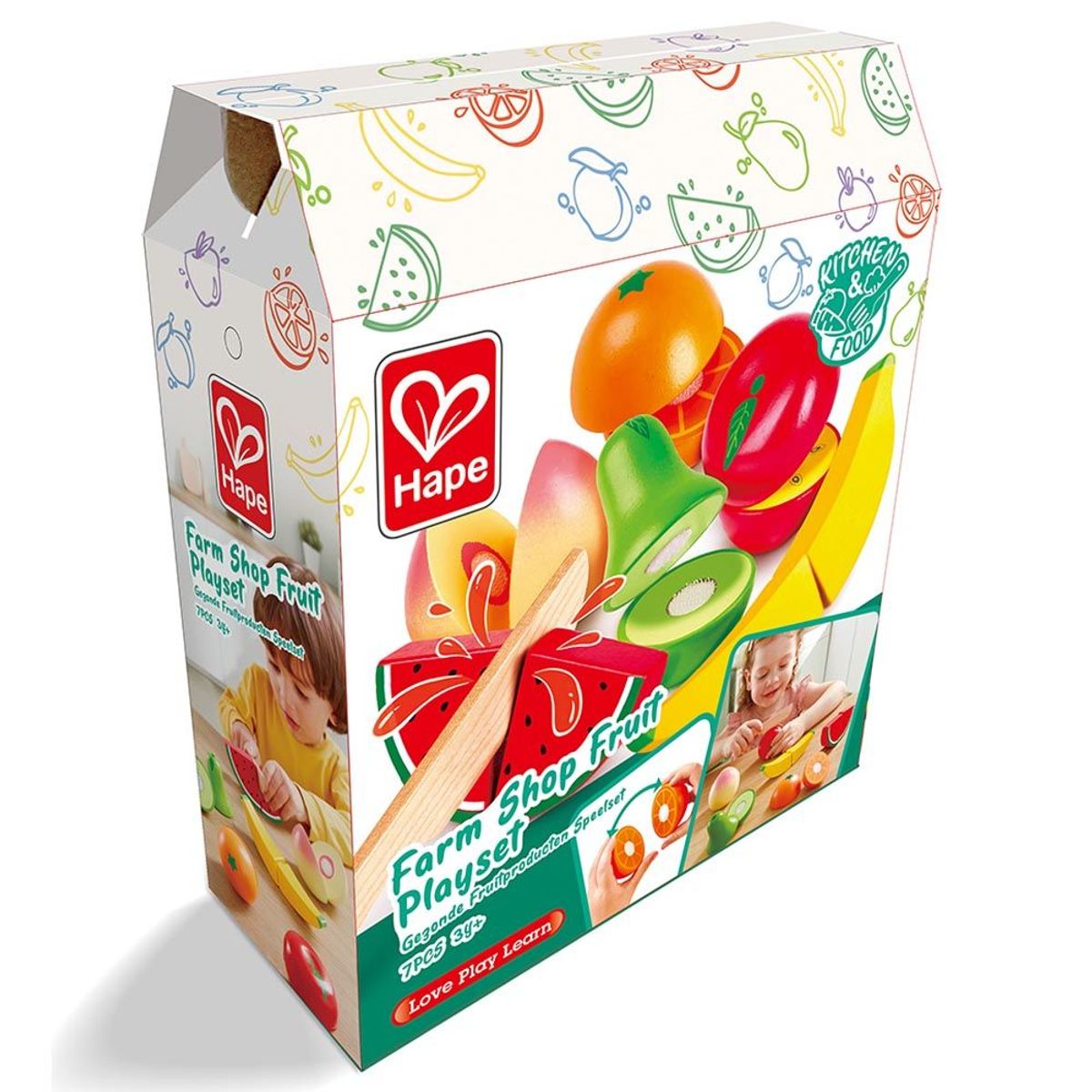 HAPE - Juguete Educativo Motricidad Set De Frutas Para Cortar Niños