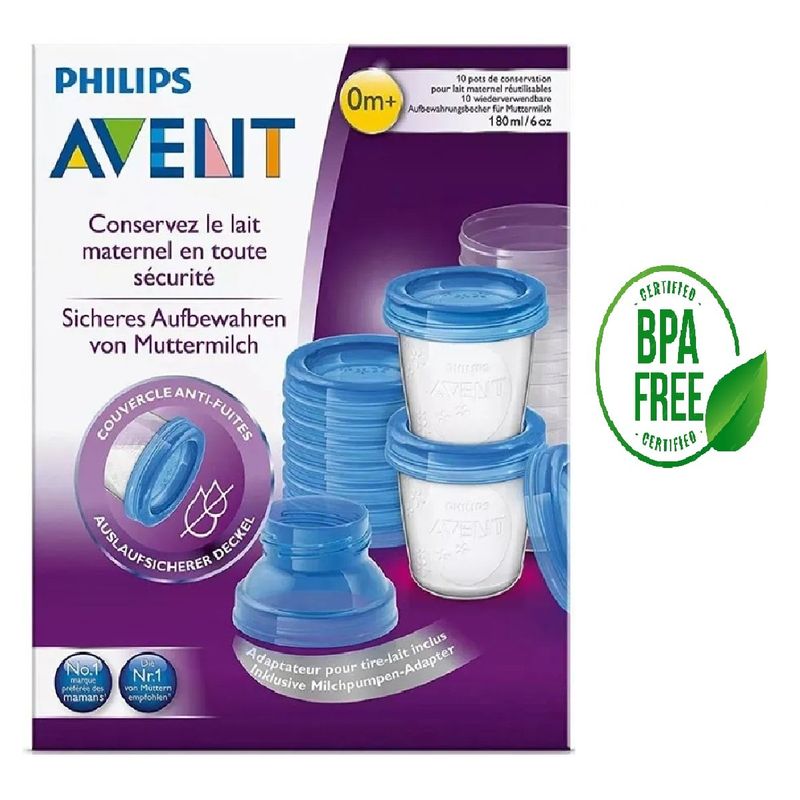 MUNDO BEBE - Vasos De Almacenamiento Seguro De Leche Materna
