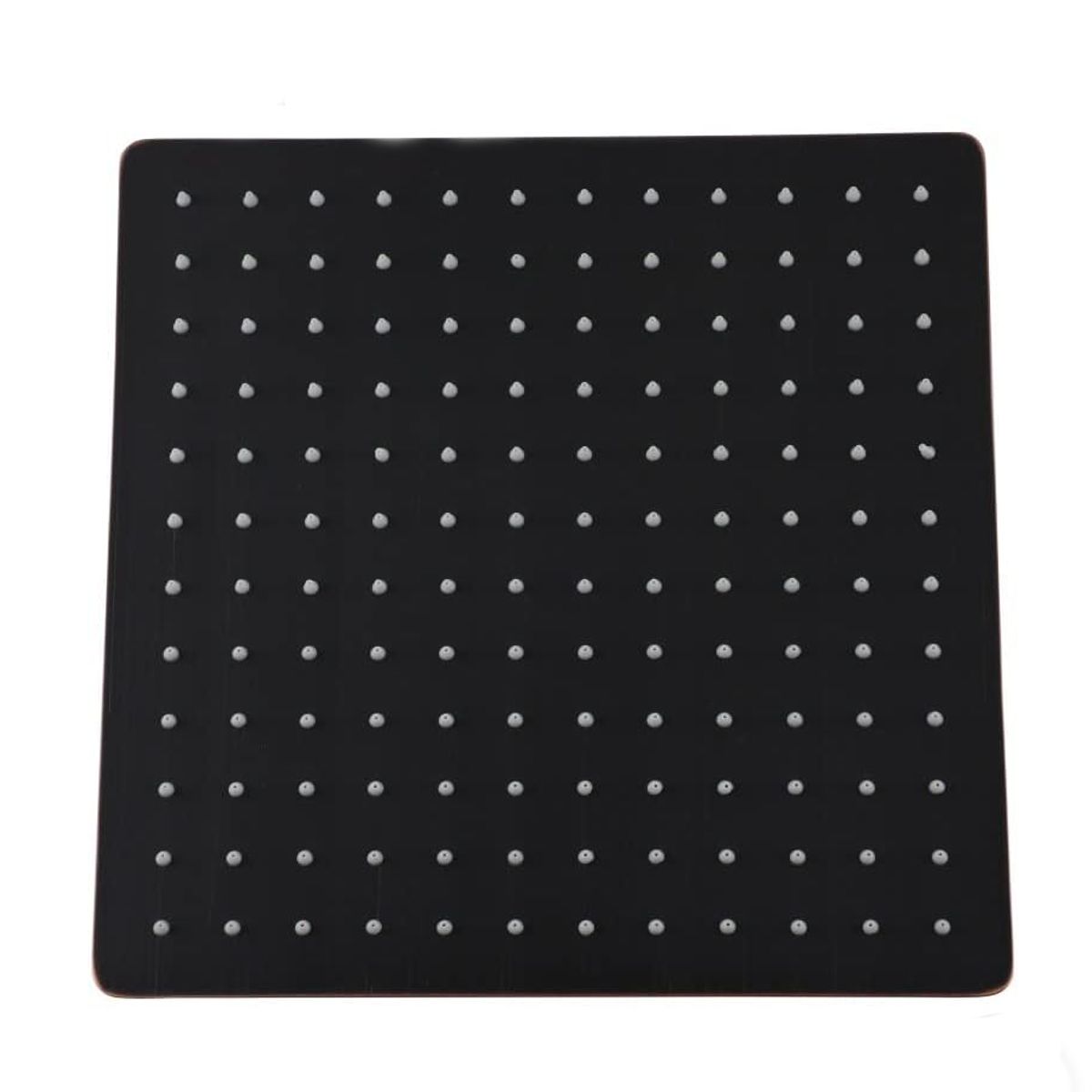 GENERICO - Kit Regadera Ducha Piatto 25cm Negro Mate A Techo Mezclador