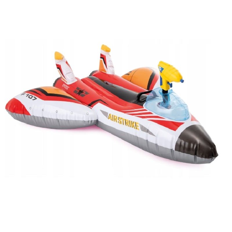 GENERICO - Avión Inflable con Pistola de Agua -Rojo