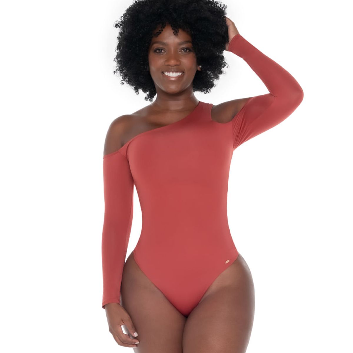 FAJATE - Body manga larga con control en abdomen y espalda