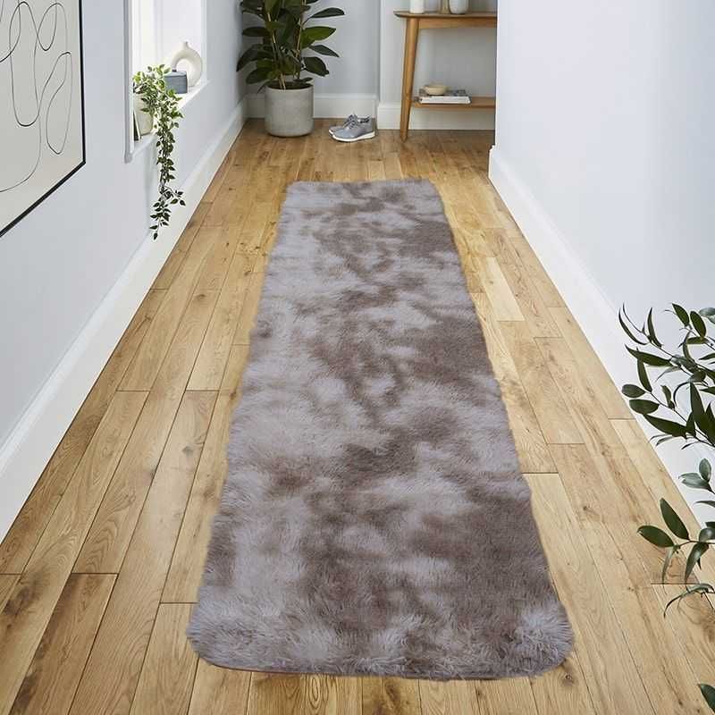 MITAPETE COM - Tapete Alfombra Camino Peludo Antideslizante 50 X 180cms Beige