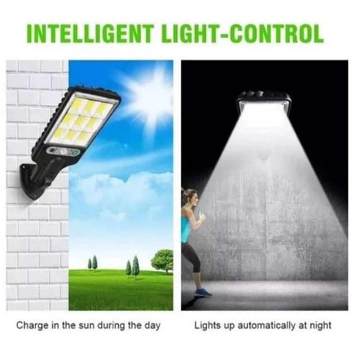 HOME - Lampara para Exterior Solar Led de 30w Sensor de movimiento