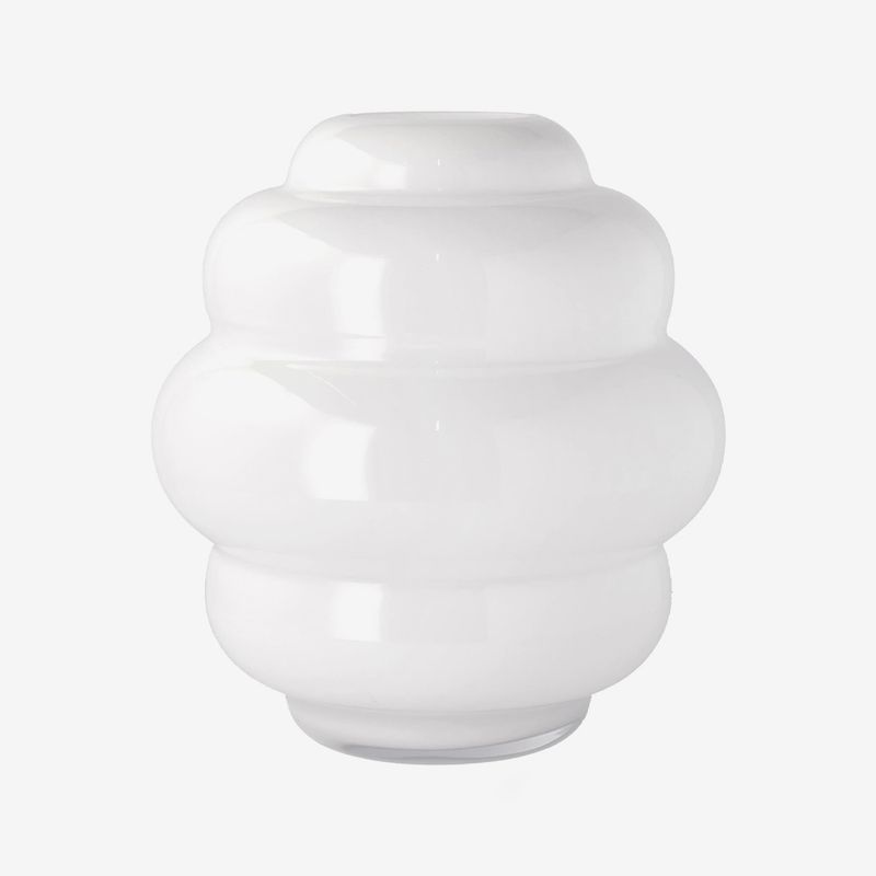 VILLA COLLECTION - Florero Burbuja 20Cm Blanco