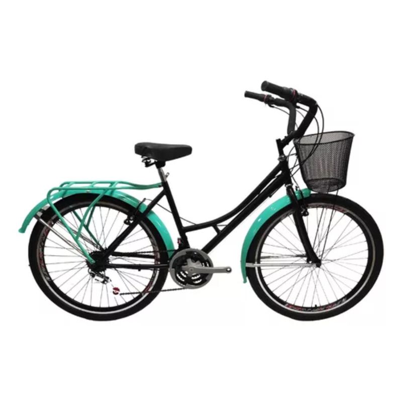 ATILA - Bicicleta Playera, 18 Cambios, Rin 26 Doble Pared - Verde