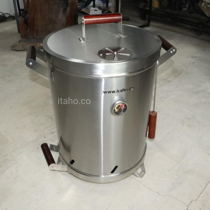 GENERICO - Asador de barril Mediano Acero Inoxidable Calibre 18