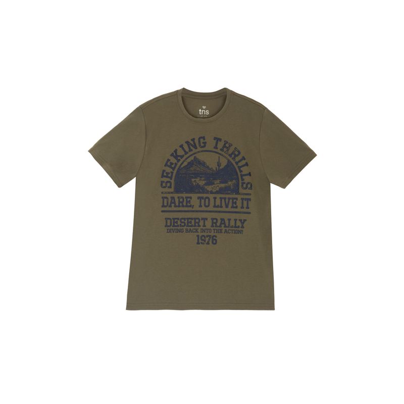 TENNIS - Camiseta clásica verde para hombre