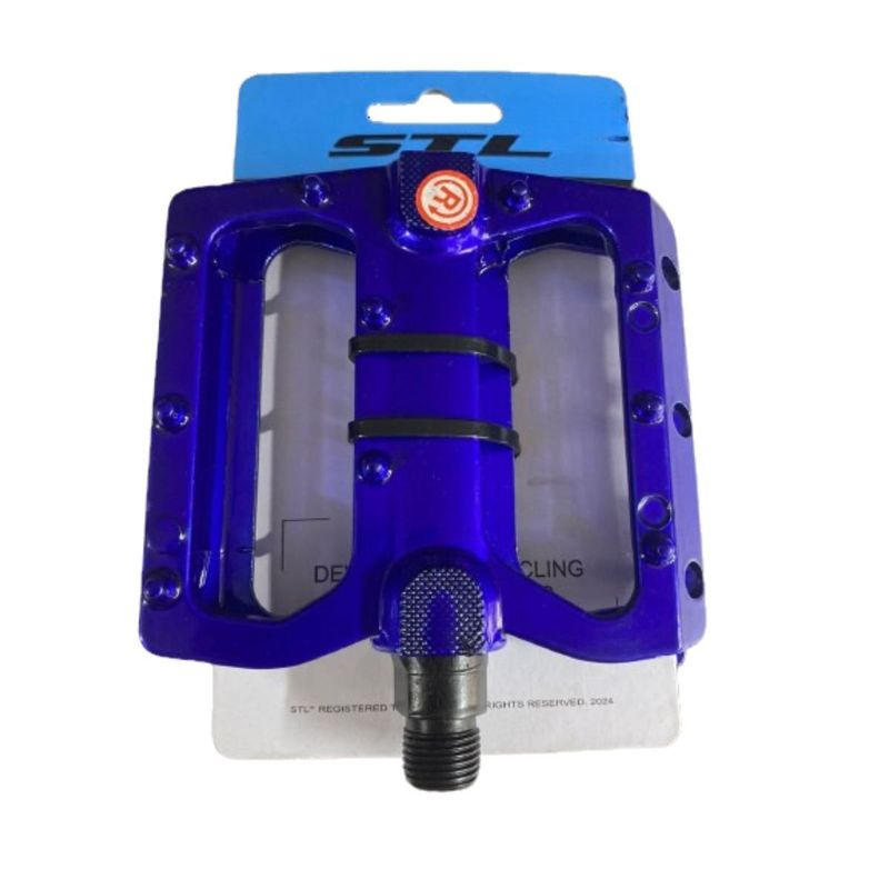 STL - Pedales Para Bicicleta MTB Ruta-STL En Aluminio-Morado